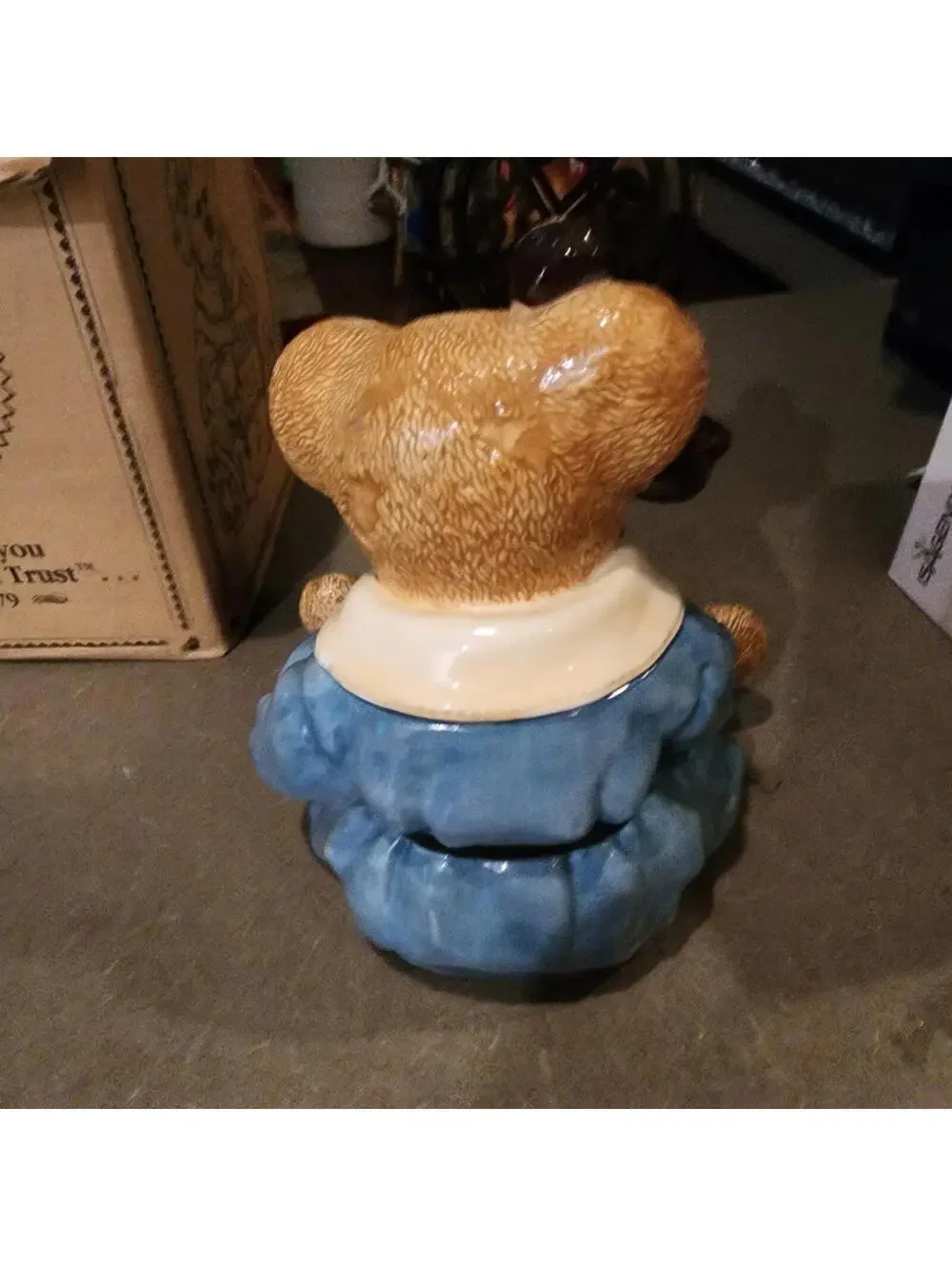 COOKIE JAR Bear, Boyds Bear Collection, Teacher, Limited, Bearware Pottery, 90s